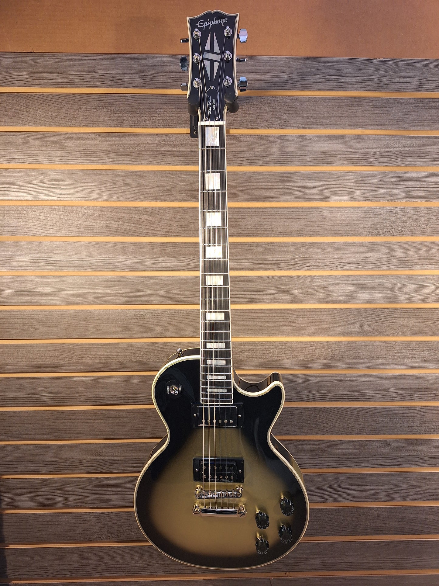 Epiphone Adam Jones 1979 Les Paul Custom Electric Guitar Antique Silverburst With Hardcase