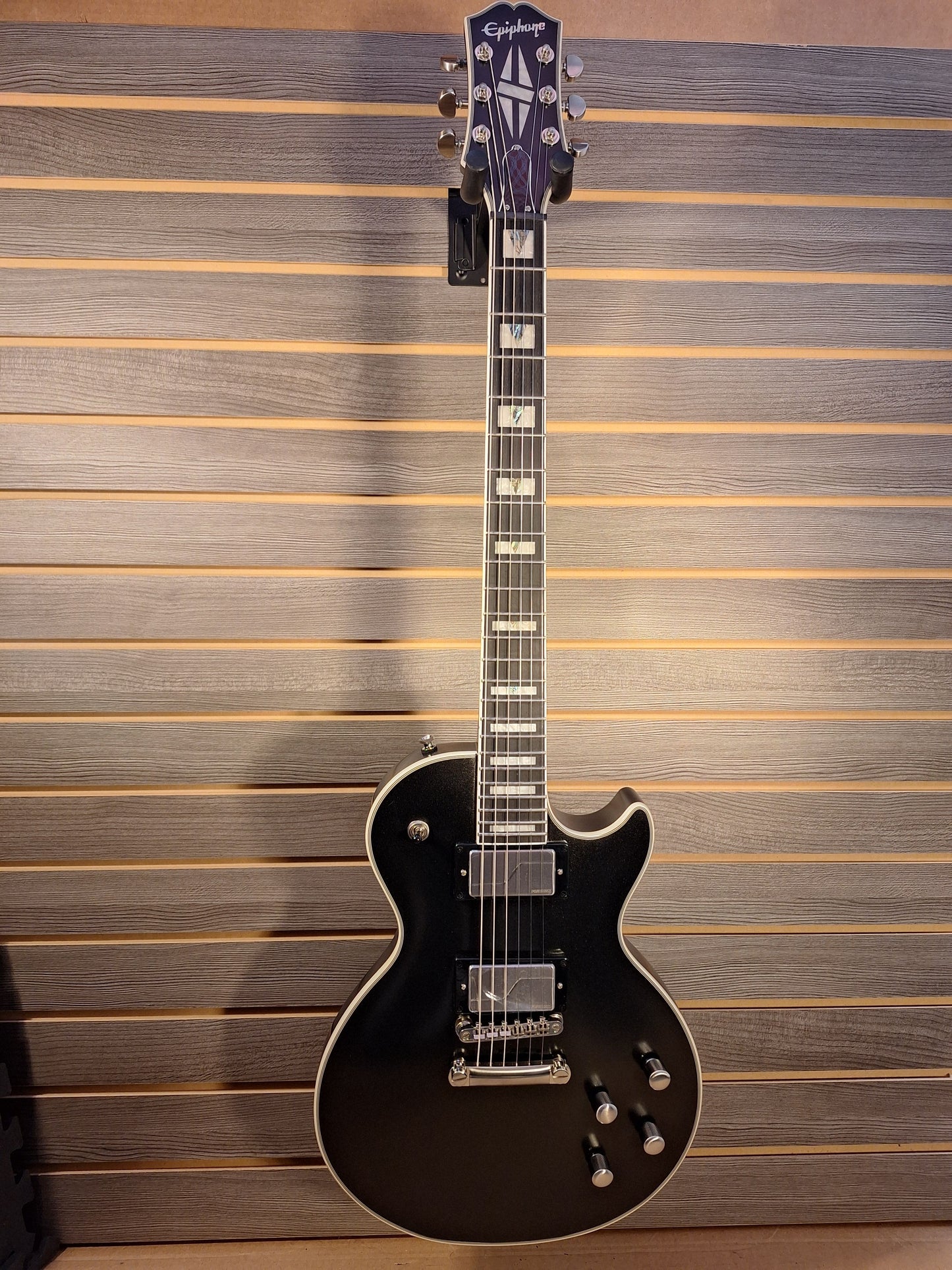 Epiphone Les Paul Prophecy Electric Guitar-Aged Jet Black Metallic