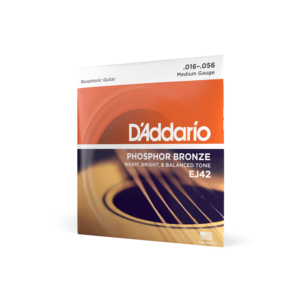 D'Addario Resophonic Guitar Strings EJ42 Phosphor Bronze 16-56