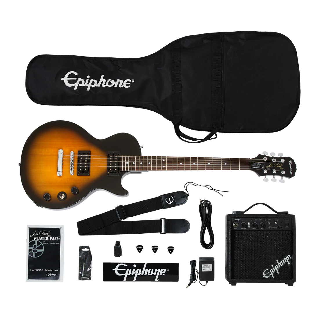 Epiphone Les Paul Player Pack Vintage Sunburst
