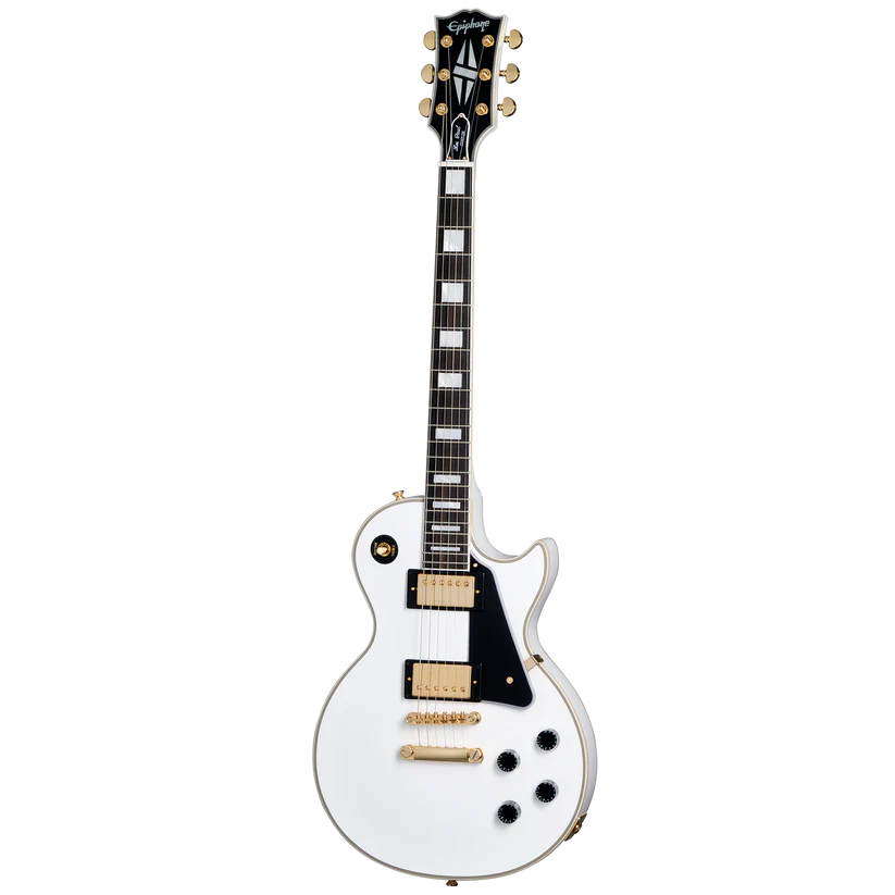 (Photos coming soon)Epiphone Les Paul Custom White With Hard Case