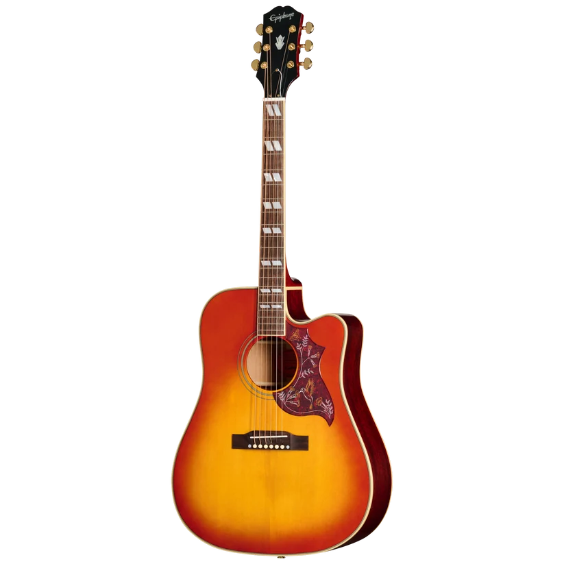 (Photos coming soon) Epiphone Hummingbird Standard EC Cherry Sunburst With Premium Gig Bag