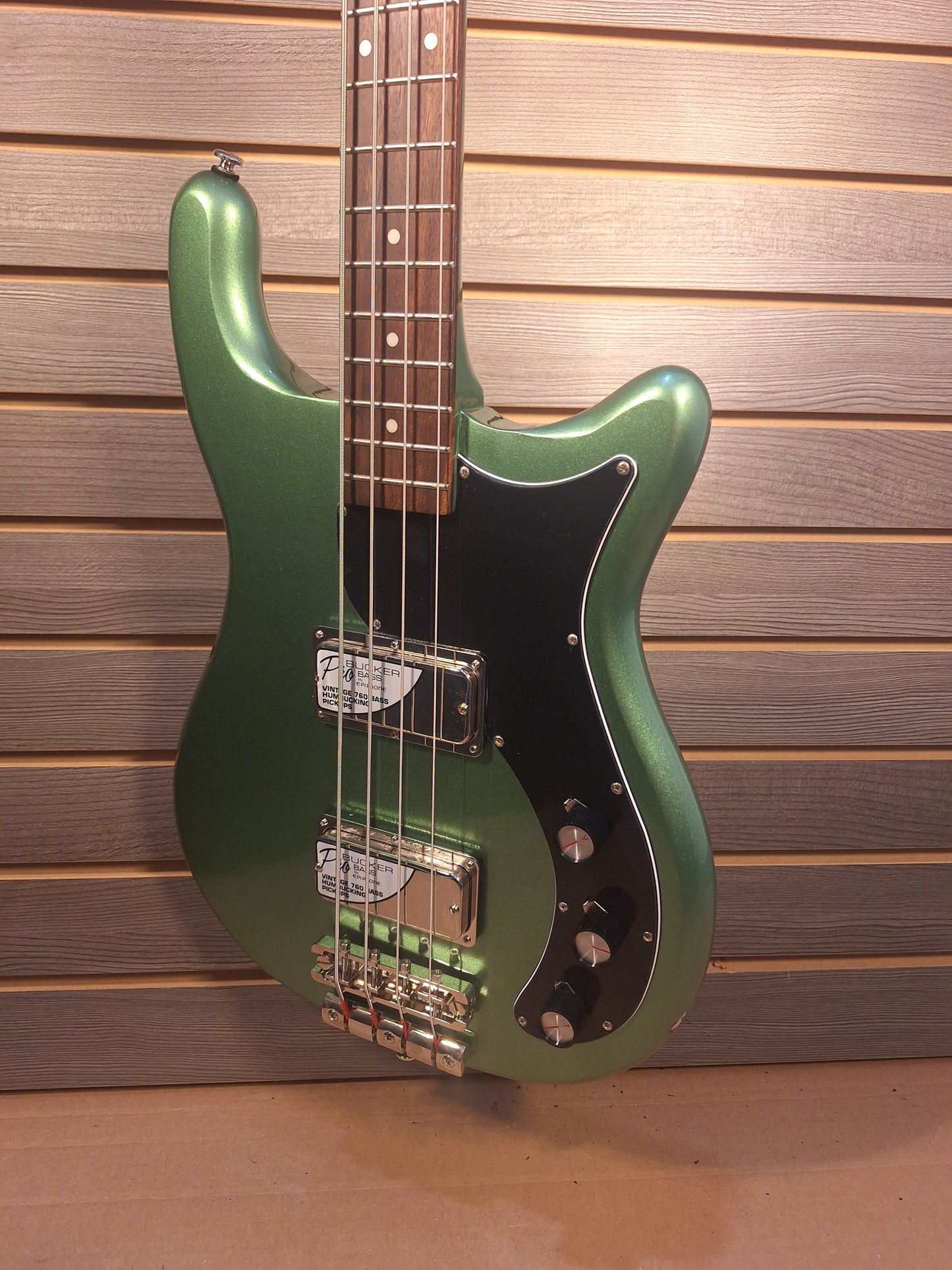 Epiphone Embassy Bass Guitar Wanderlust Green Metallic