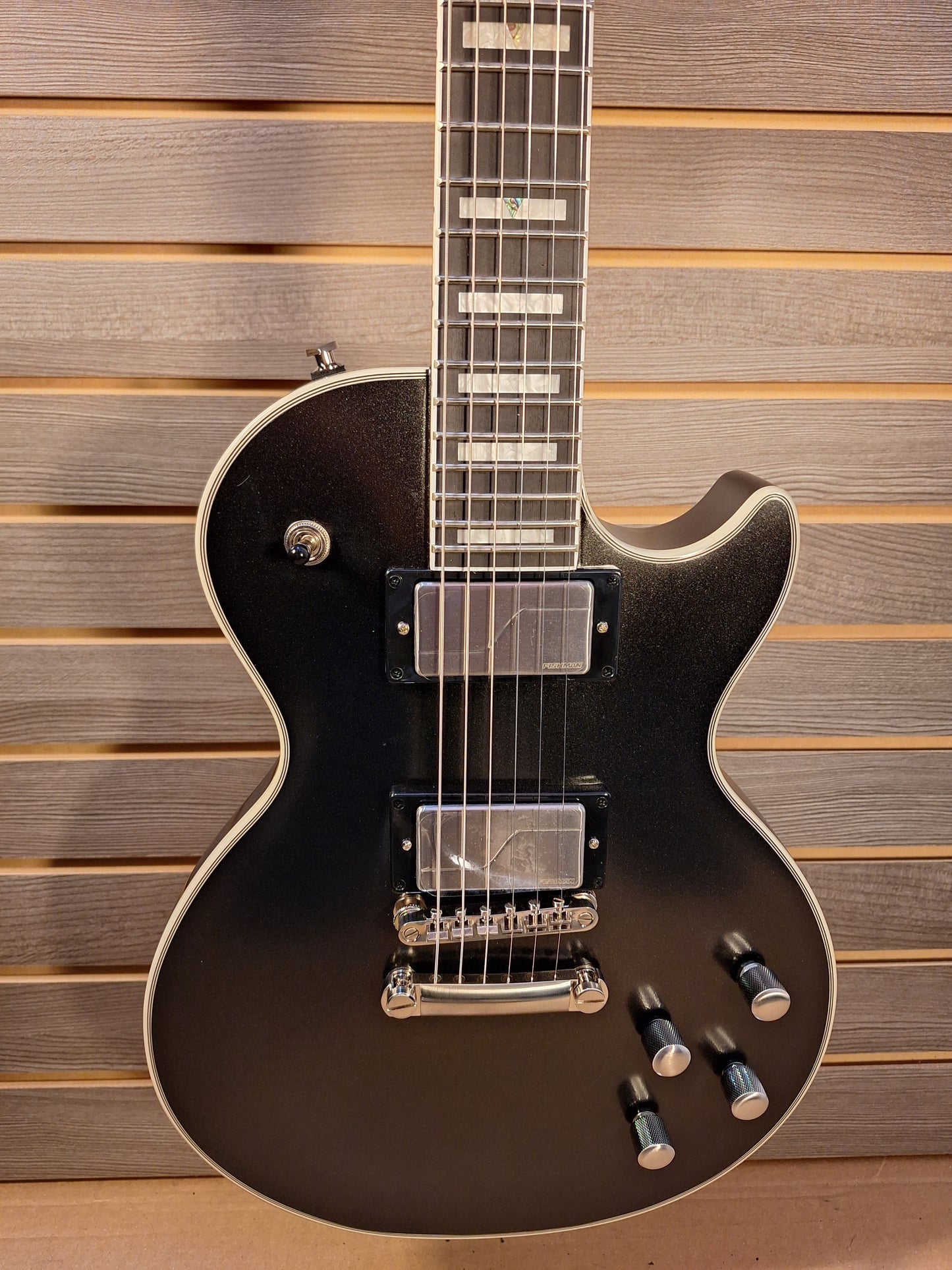 Epiphone Les Paul Prophecy Electric Guitar-Aged Jet Black Metallic