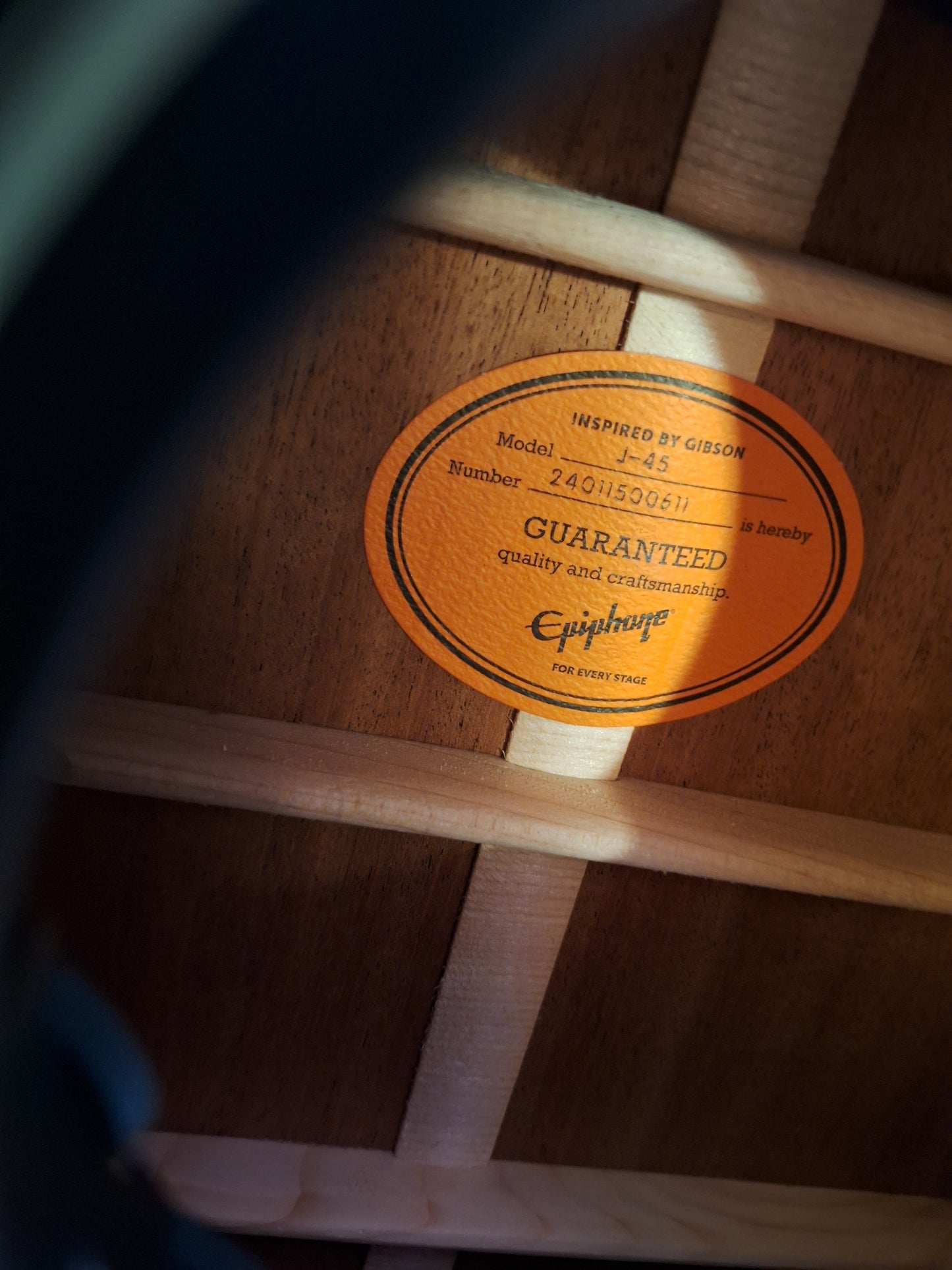 Epiphone J-45 Dr. Epiphone With Premium Gig Bag