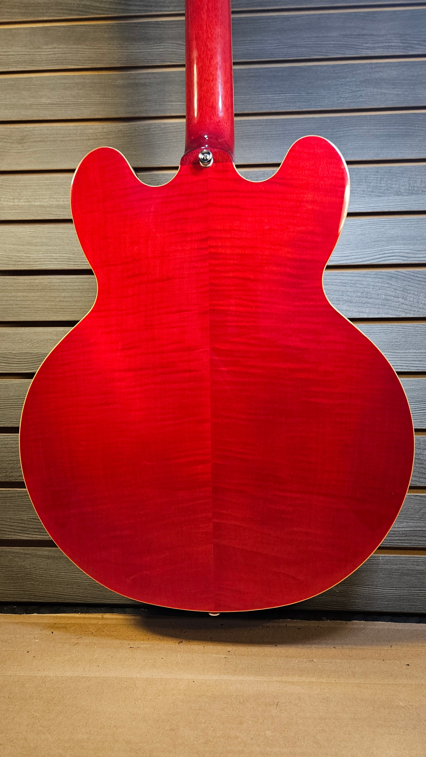 Epiphone ES-335 Cherry Figured Electric Guitar With Premium Gigbag