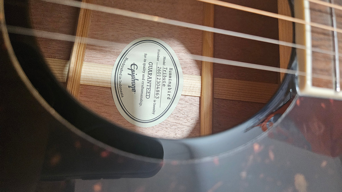 Epiphone Hummingbird Tribute Ebony