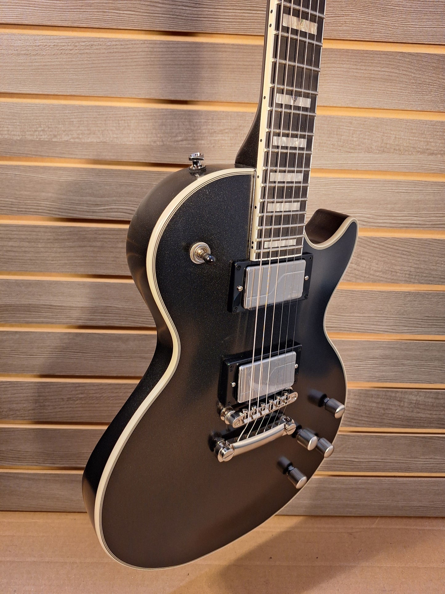 Epiphone Les Paul Prophecy Electric Guitar-Aged Jet Black Metallic