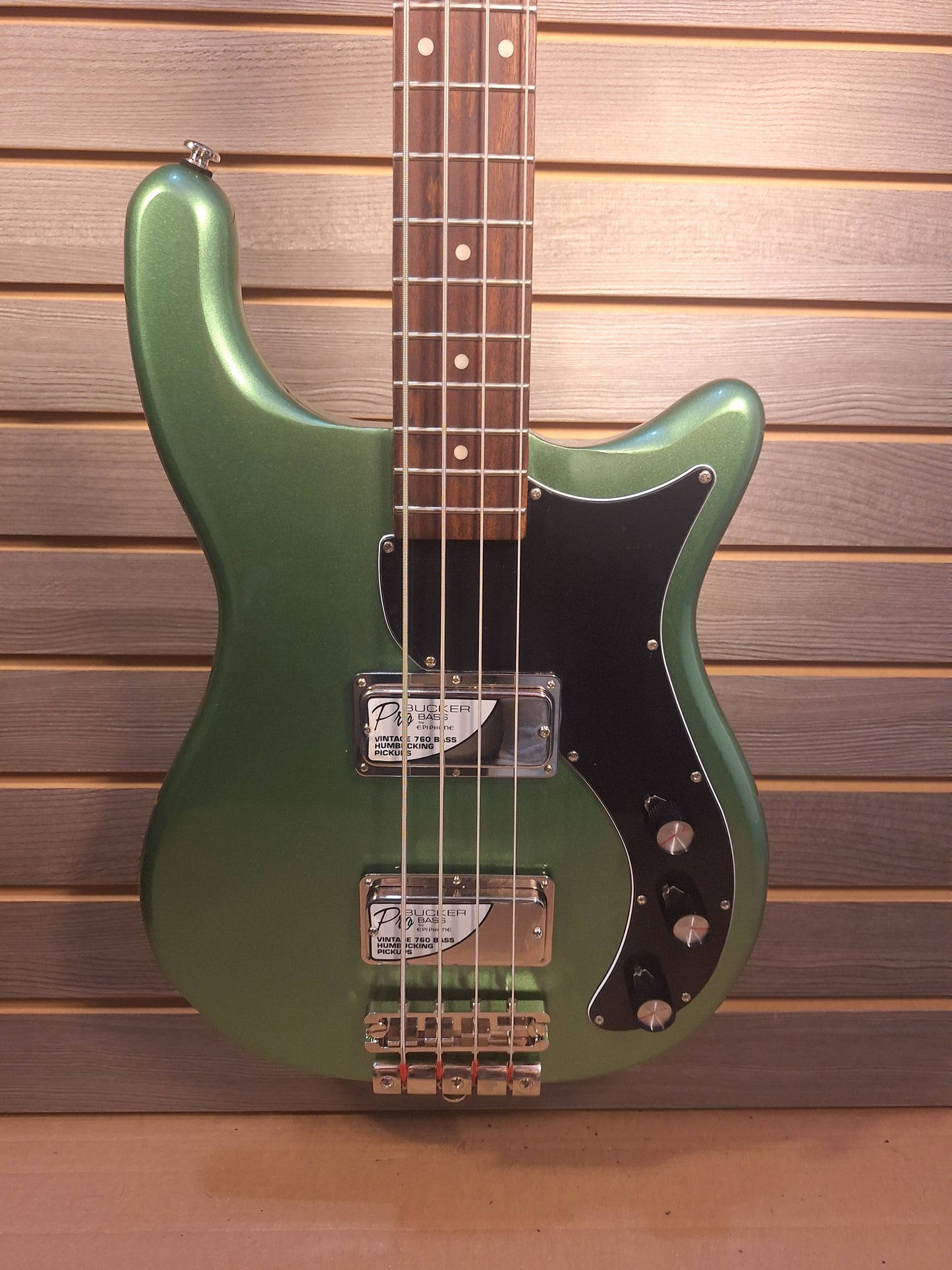 Epiphone Embassy Bass Guitar Wanderlust Green Metallic