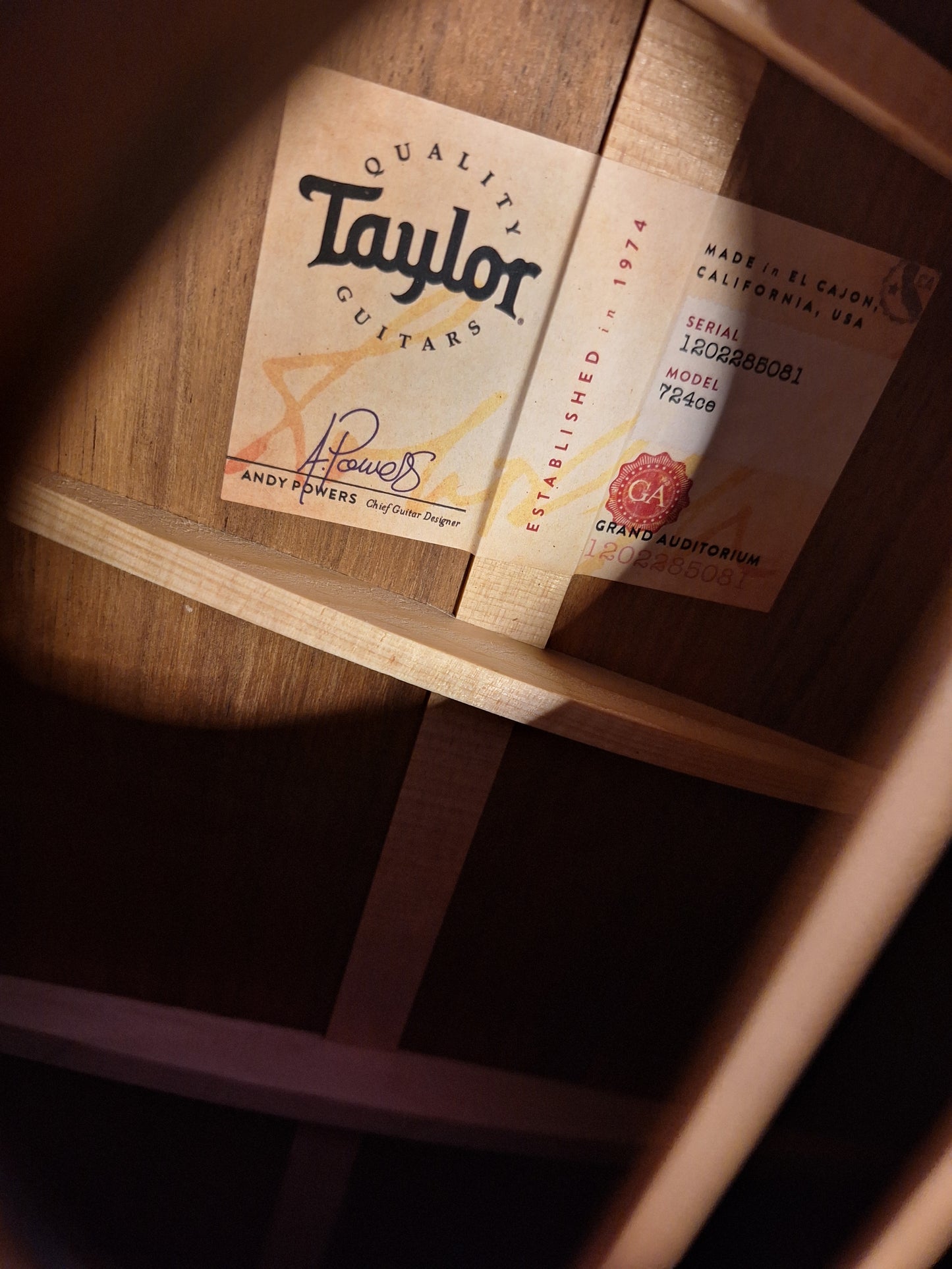 Taylor 724ce Acoustic/Electric Guitar