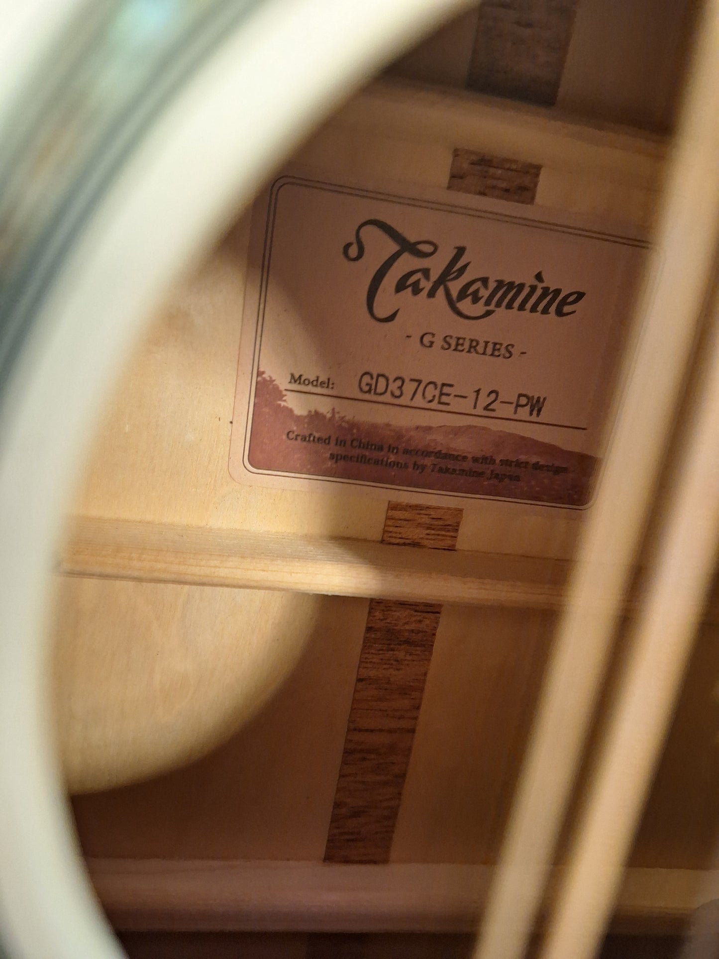 Takamine GD-37CE PW 12 String Acoustic Electric With Gig Bag