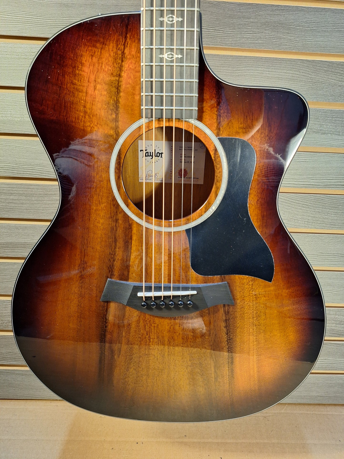 Taylor 224ce-K DLX Acoustic/Electric Guitar with Hard Case
