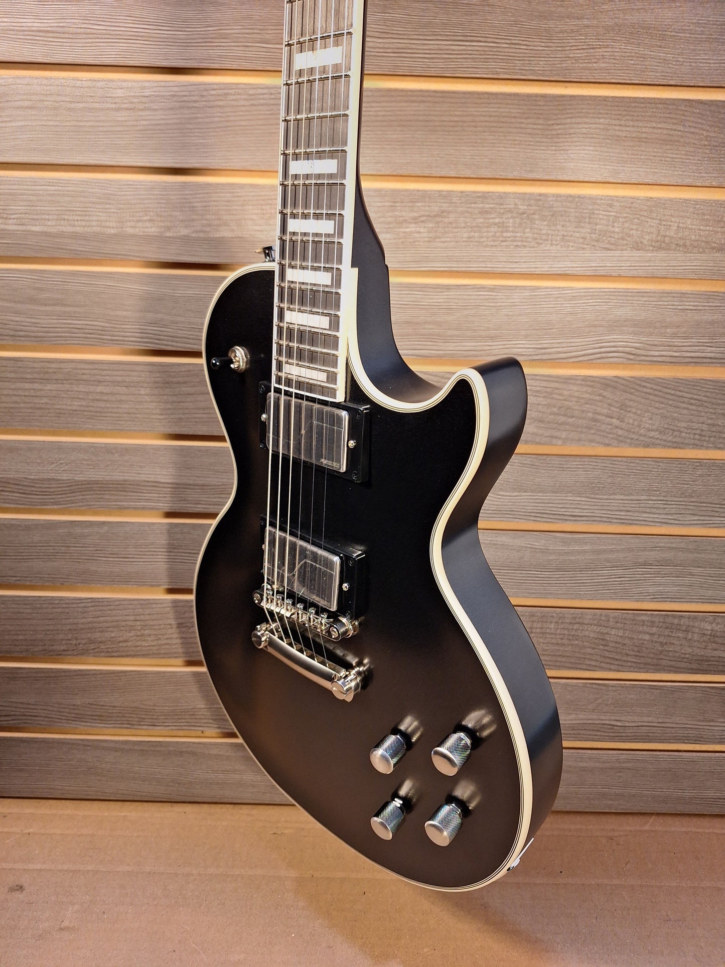 Epiphone Les Paul Prophecy Electric Guitar-Aged Jet Black Metallic