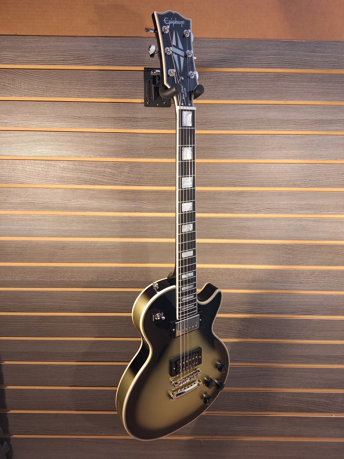 Epiphone Adam Jones 1979 Les Paul Custom Electric Guitar Antique Silverburst With Hardcase