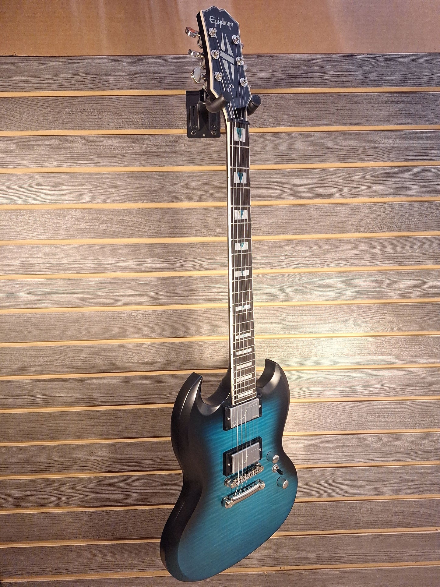 Epiphone SG Prophecy Blue Tiger Aged Gloss