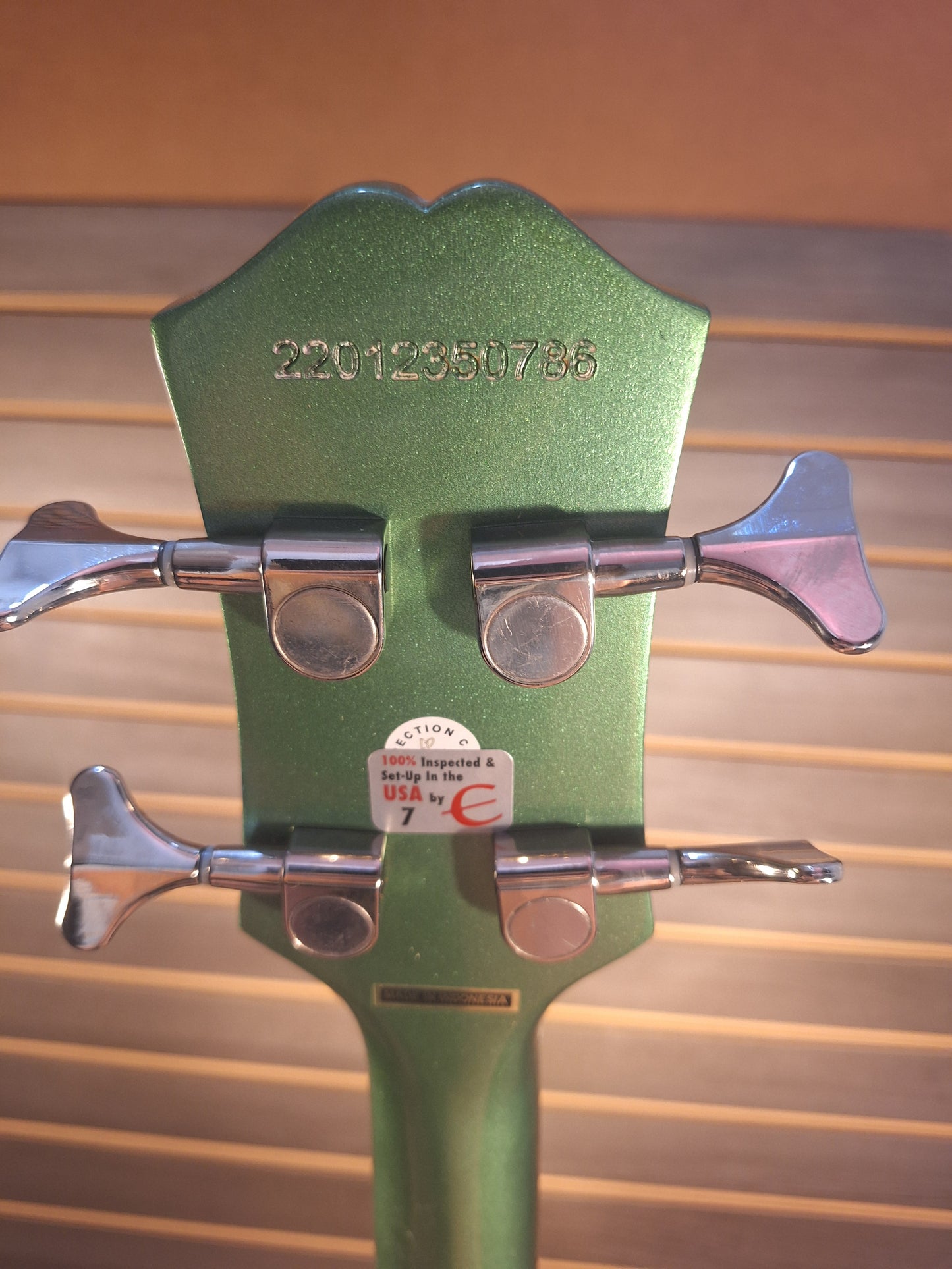 Epiphone Embassy Bass Guitar Wanderlust Green Metallic