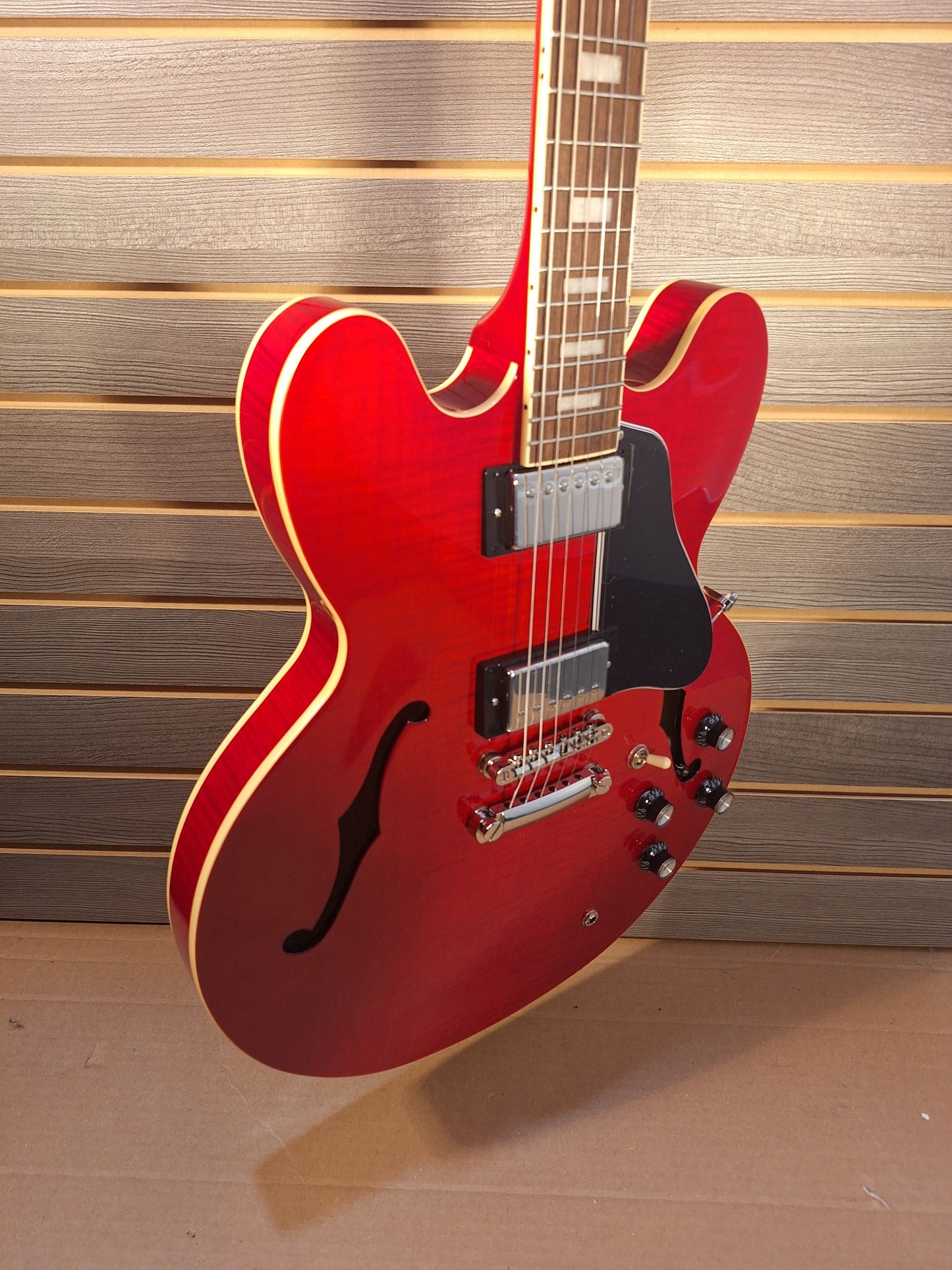 Epiphone ES-335 Figured Cherry Red Electric Guitar W/ Premium gig bag By Dr. Epiphone #2