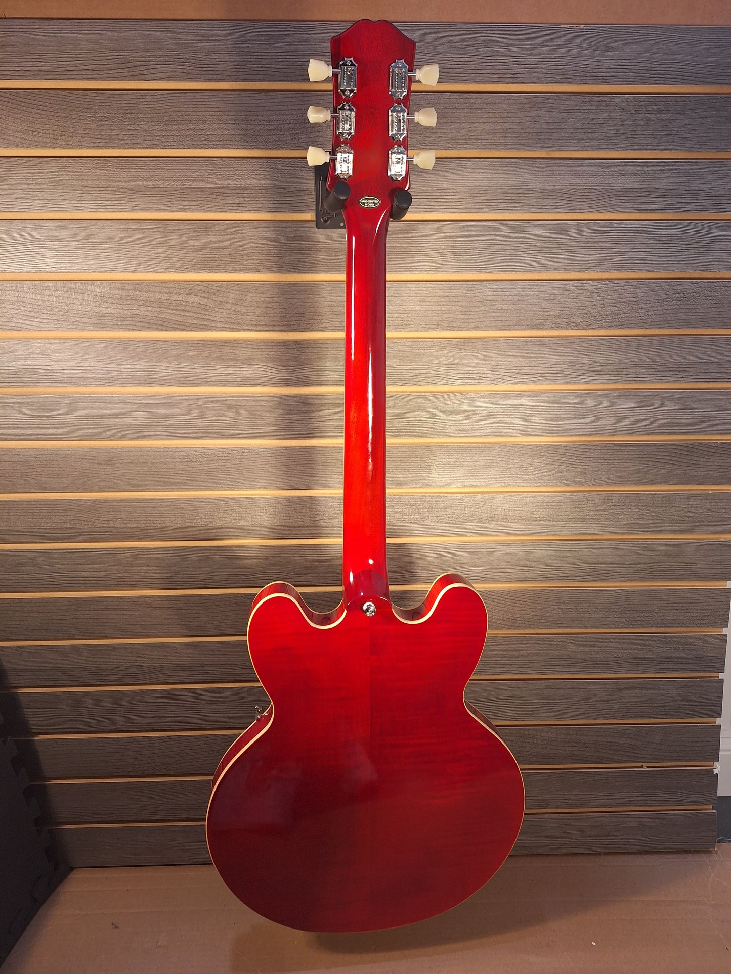 Epiphone ES-335 Figured Cherry Red Electric Guitar W/ Premium gig bag By Dr. Epiphone #2