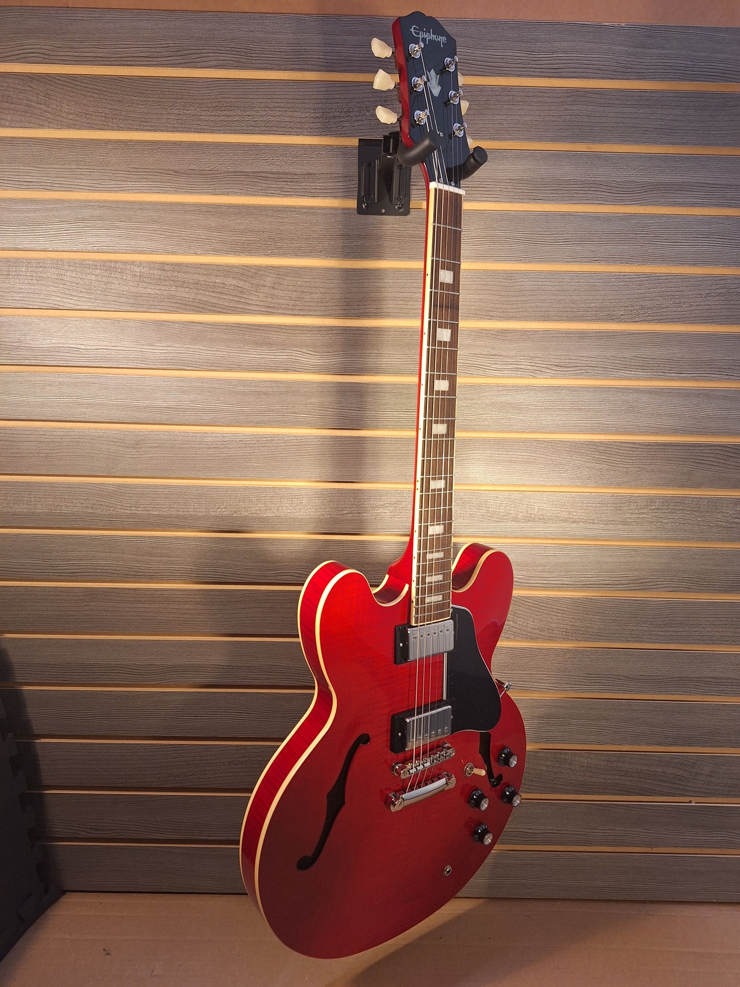 Epiphone ES-335 Figured Cherry Red Electric Guitar W/ Premium gig bag By Dr. Epiphone #2