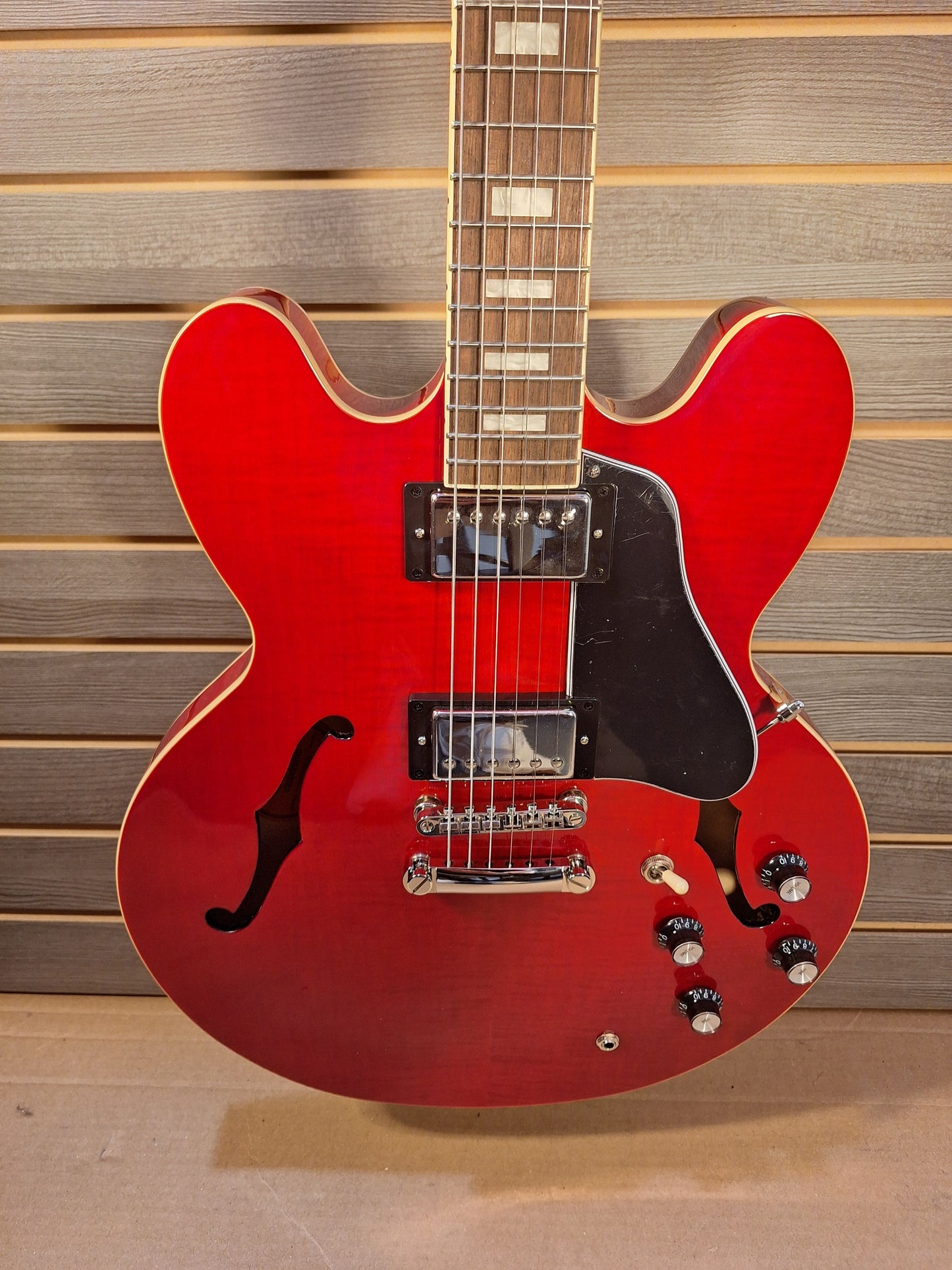 Epiphone ES-335 Figured Cherry Red Electric Guitar W/ Premium gig bag By Dr. Epiphone #2