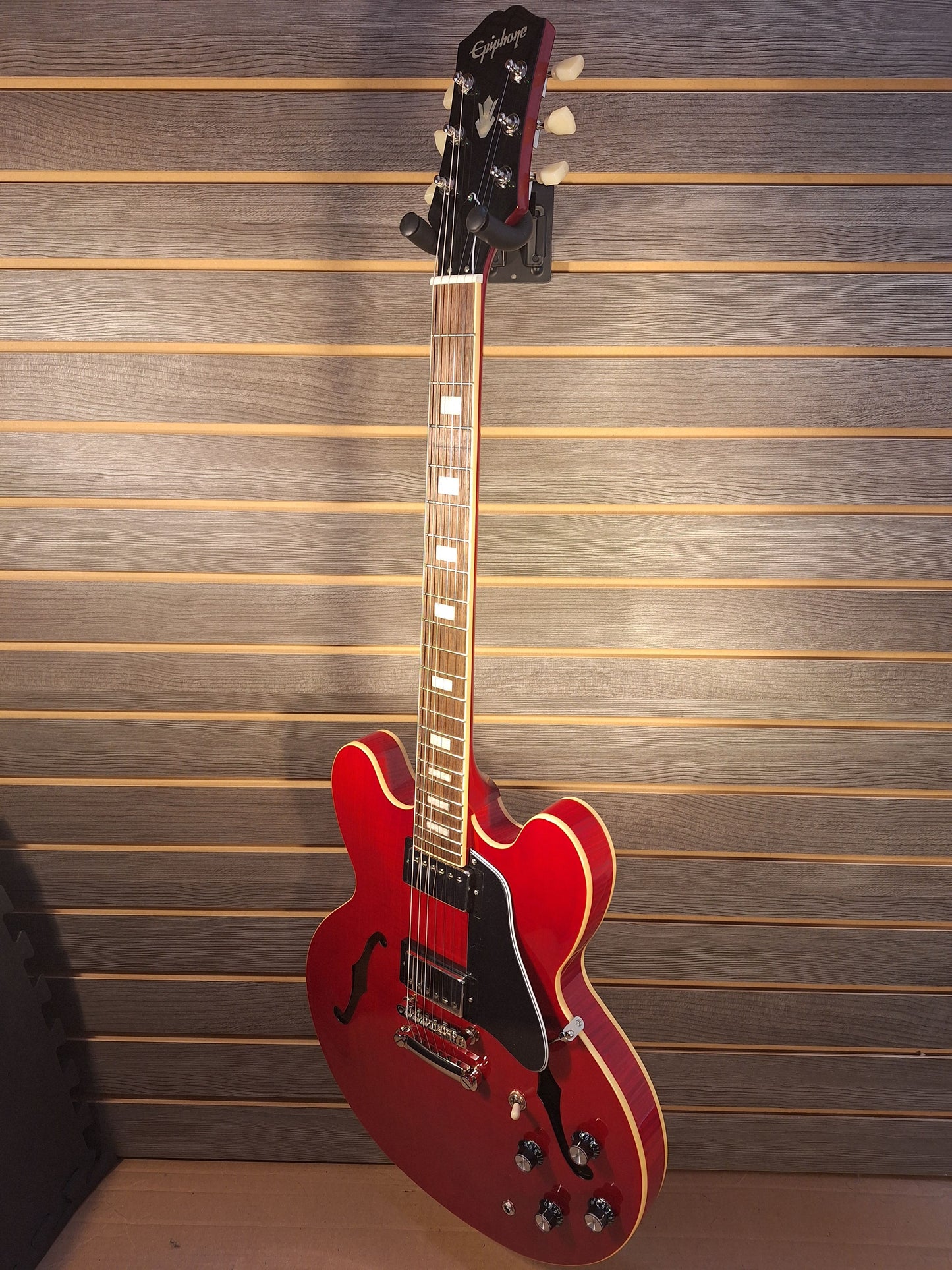 Epiphone ES-335 Figured Cherry Red Electric Guitar W/ Premium gig bag By Dr. Epiphone #2