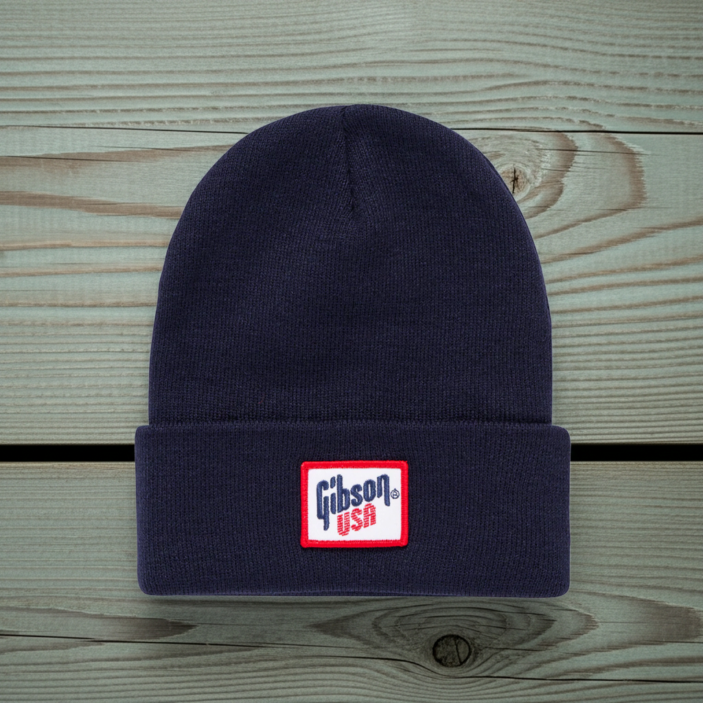 Gibson USA Cuffed Beanie Navy