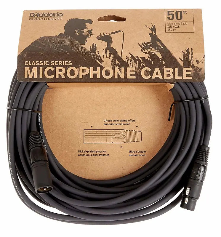 D'Addario 50' Classic XLR Cable