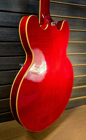 Epiphone ES-335 Figured Cherry Red Electric Guitar W/ Premium gig bag By Dr. Epiphone