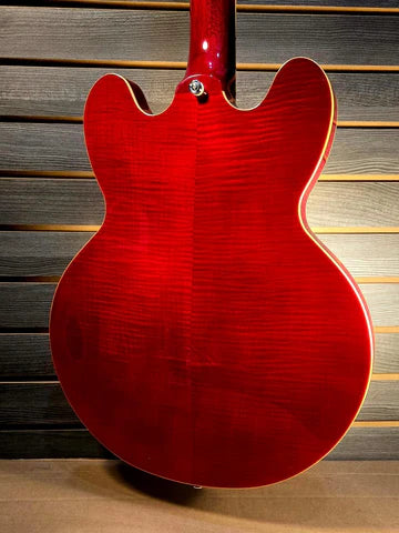 Epiphone ES-335 Figured Cherry Red Electric Guitar W/ Premium gig bag By Dr. Epiphone