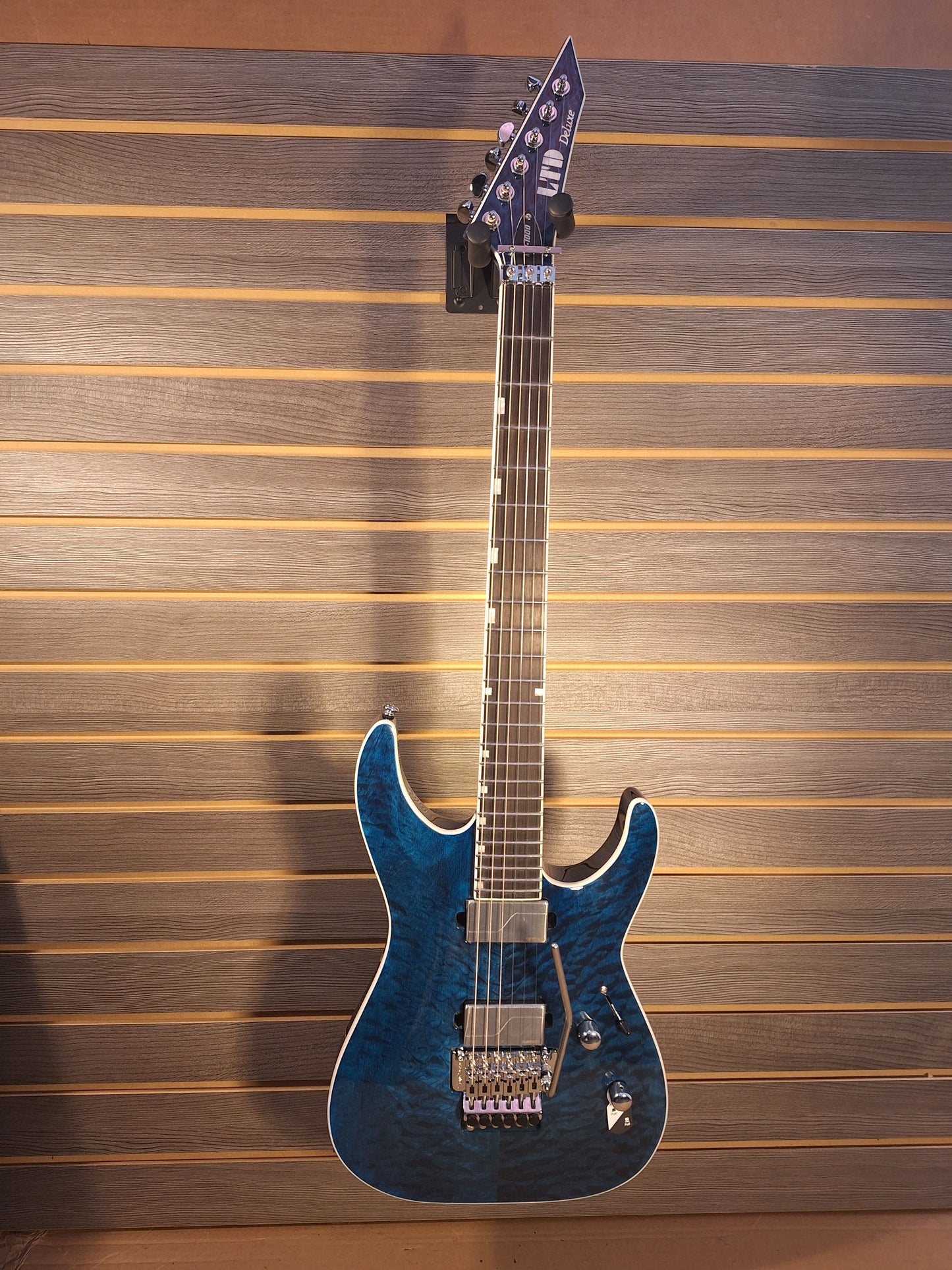 LTD MH-1000QM Black Ocean Electric Guitar