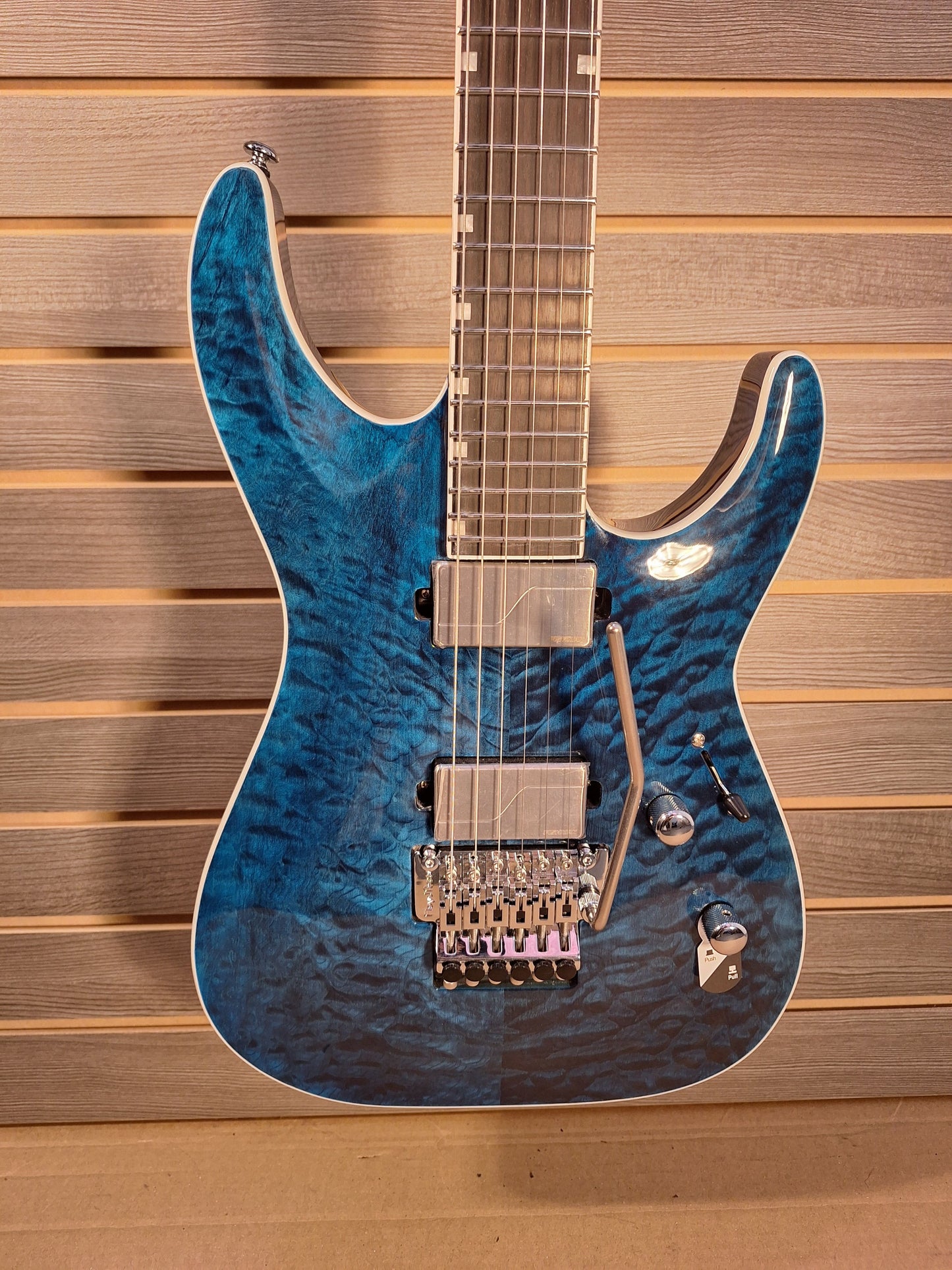 LTD MH-1000QM Black Ocean Electric Guitar