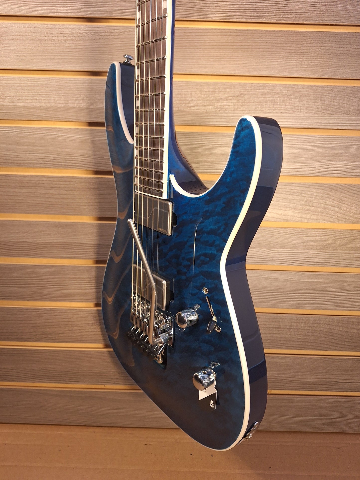 LTD MH-1000QM Black Ocean Electric Guitar