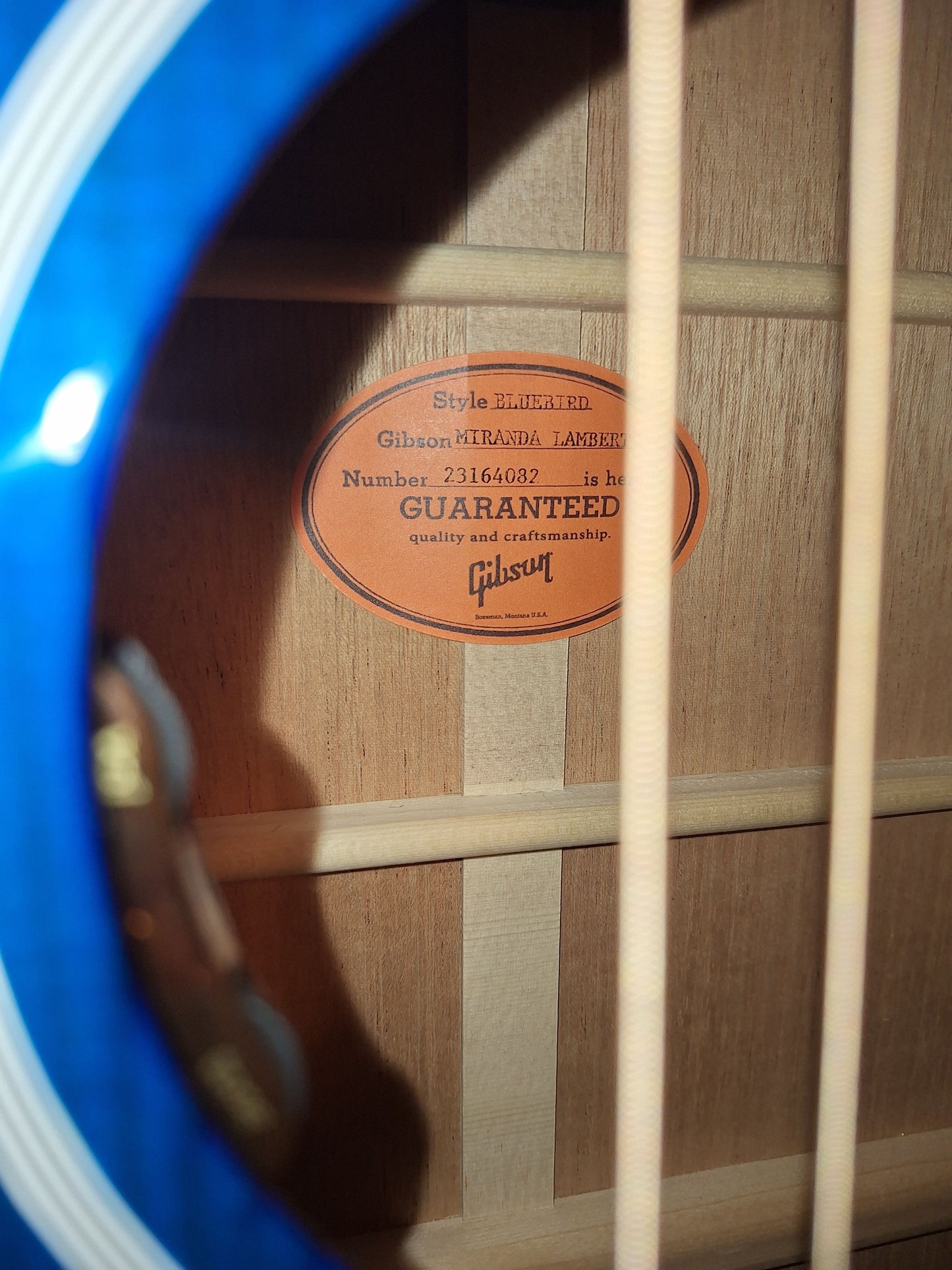 Gibson Miranda Lambert Bluebird Bluebonnet