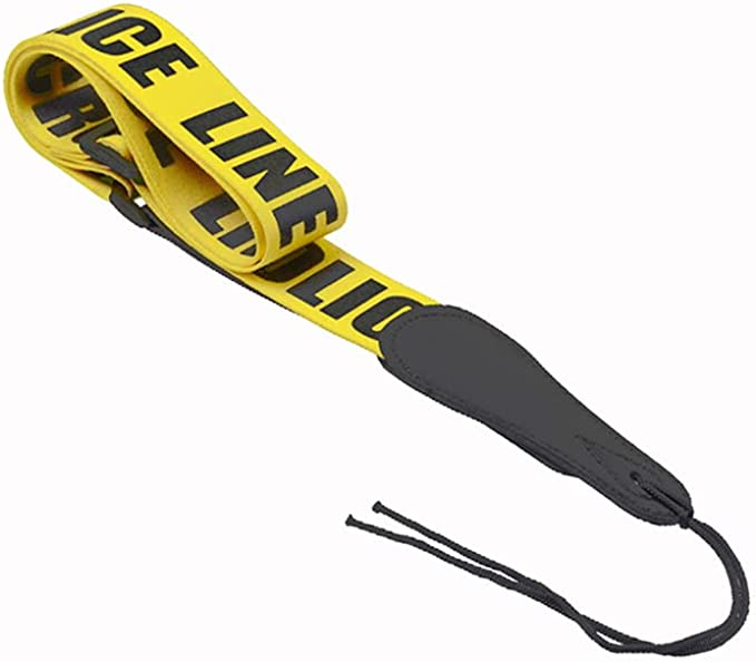 Byran Police Do Not Cross Line Guitar Strap