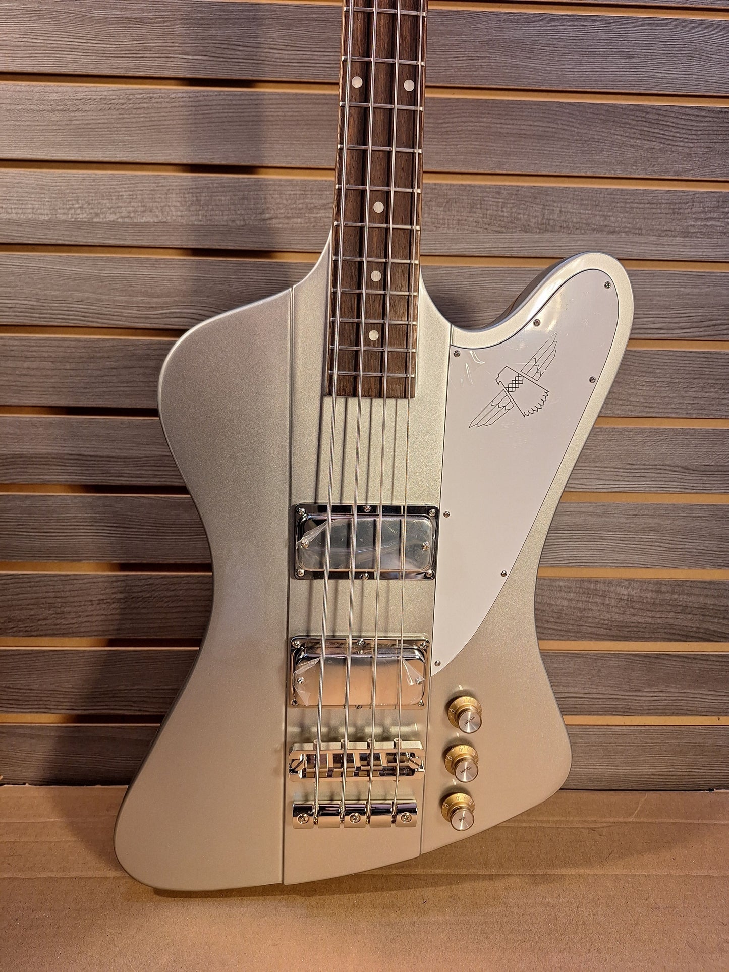 Epiphone Thunderbird '64 Electric Bass. Silver Mist W Premium Gig Bag