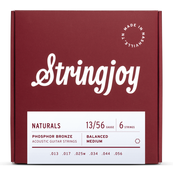 Stringjoy Balanced Medium 13/56 Acoustic Strings