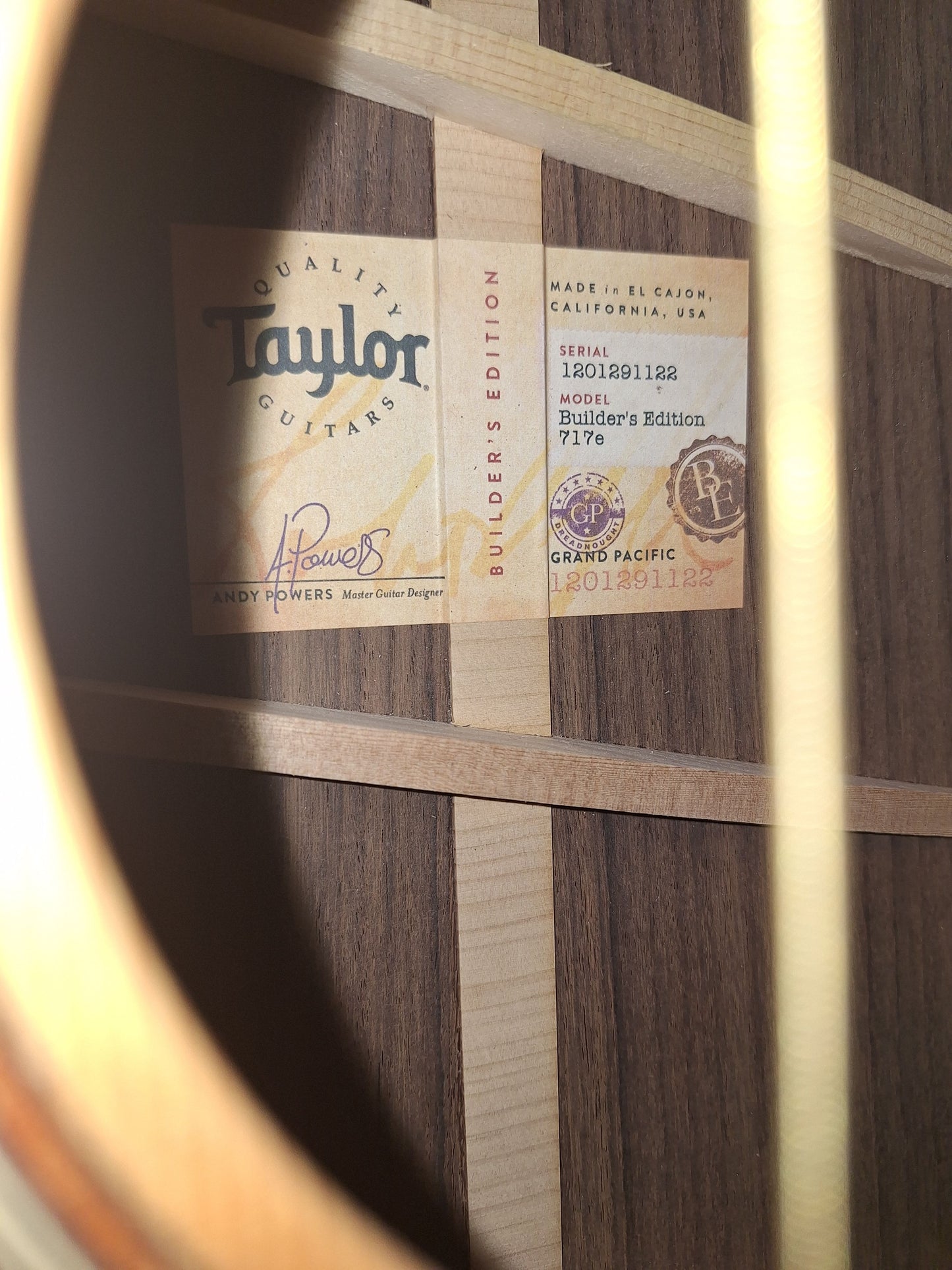 Previously Owned Taylor Builder's Edition 717E (Case Included)