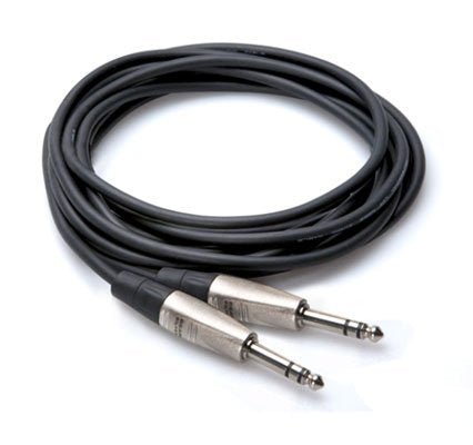 Hosa Balanced Interconnect HHS 1/4 In TRS To Same 5ft Speaker Cable