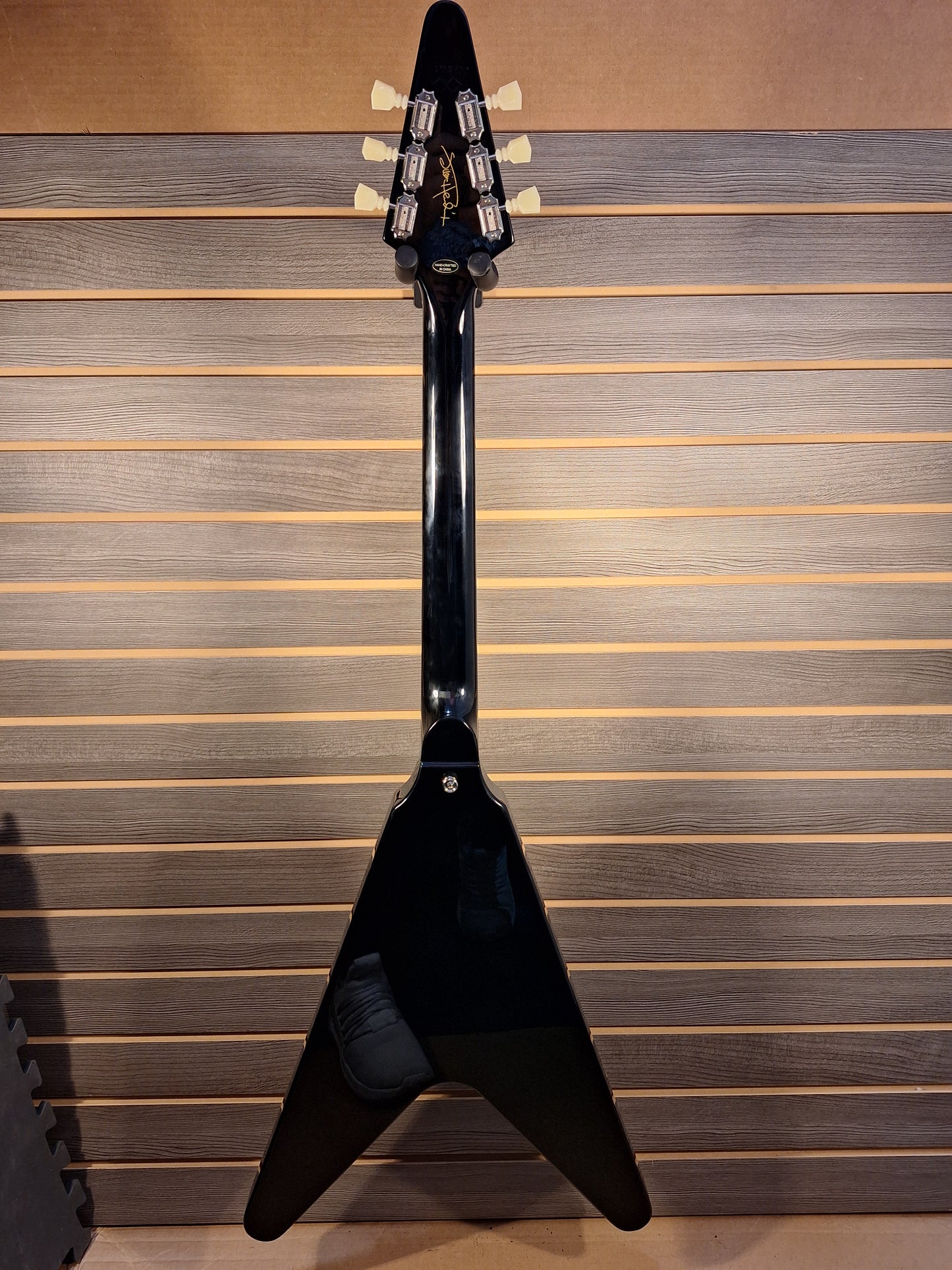 Epiphone Jimi Hendrix "Love Drops" Flying V Electric Guitar Ebony