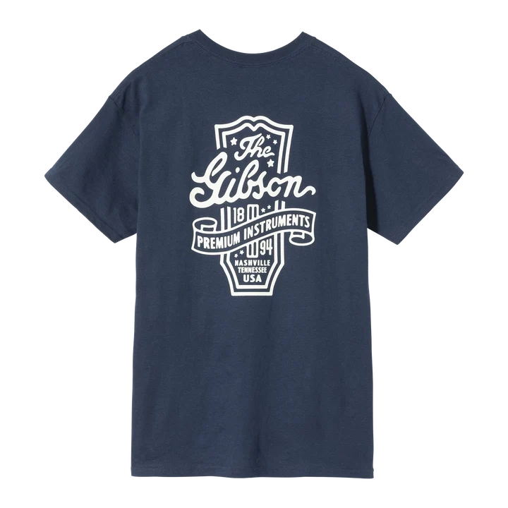 Gibson Premium Instruments Tee Navy XL