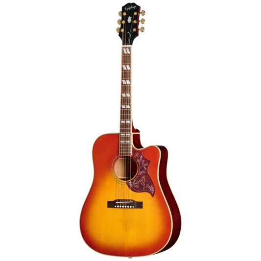 (Photos coming soon) Epiphone Hummingbird Standard EC Cherry Sunburst With Premium Gig Bag