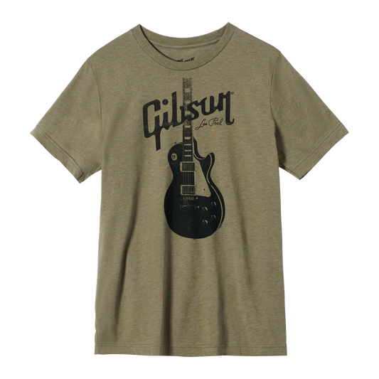 Gibson Les Paul T-Shirt Heather Olive XSM