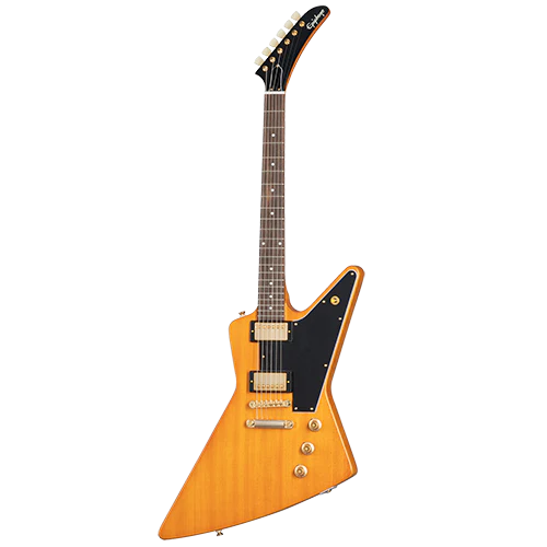 (Photos coming soon)Epiphone 1958 Korina Explorer Black Pick Guard With Hard Case