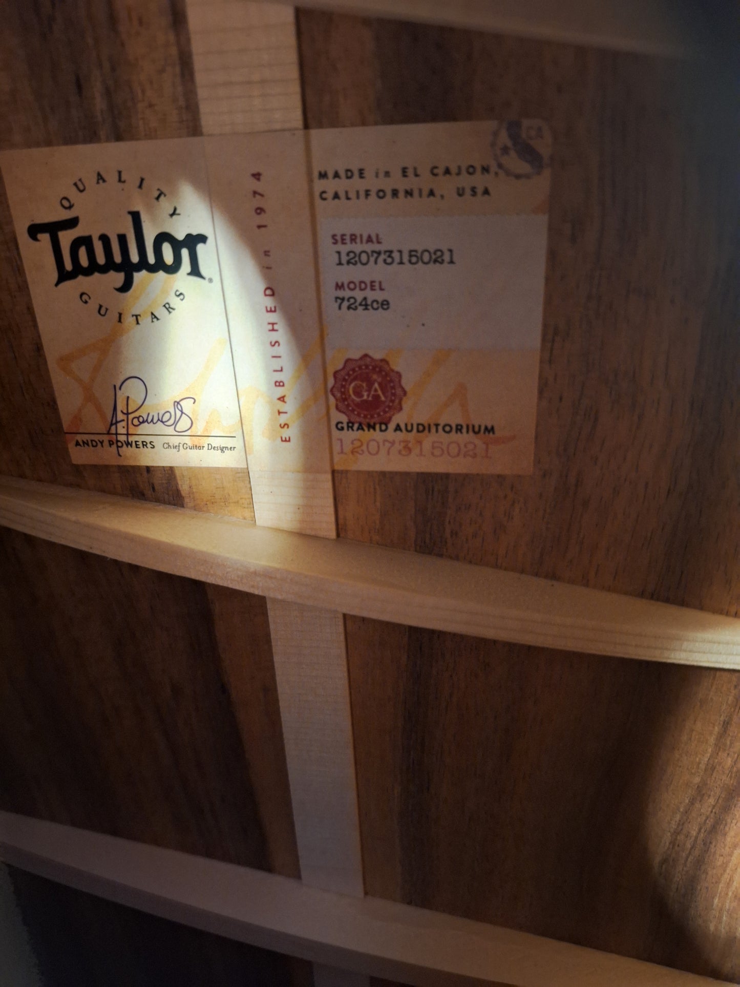 Taylor 724ce Koa Acoustic/Electric Guitar