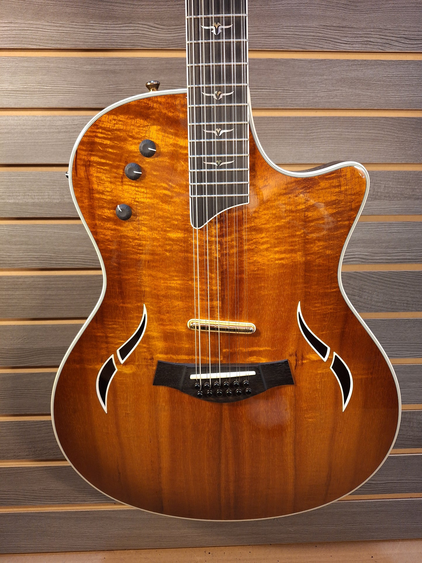 2009 Taylor T5C2-12 String Custom Koa Electric Guitar With Hard Case