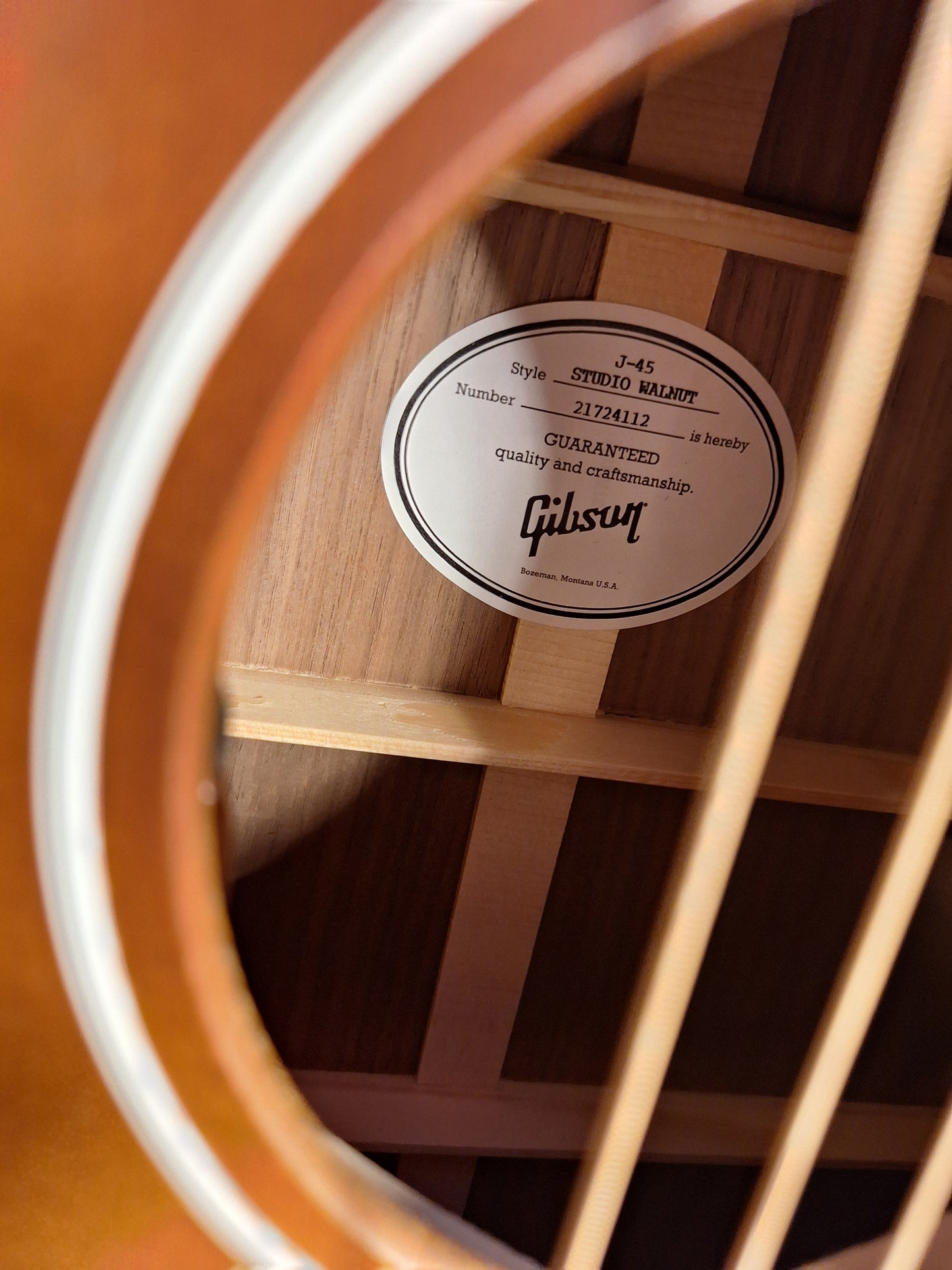 Gibson J-45 Studio Walnut Acoustic Electric Guitar With Hardcase