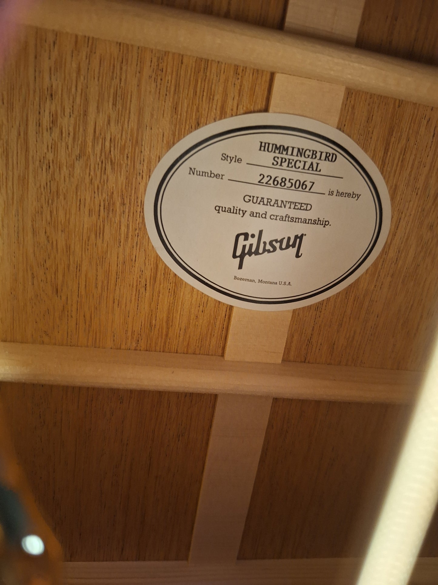 Gibson Hummingbird Special Satin Red Wine With Premium Soft Case