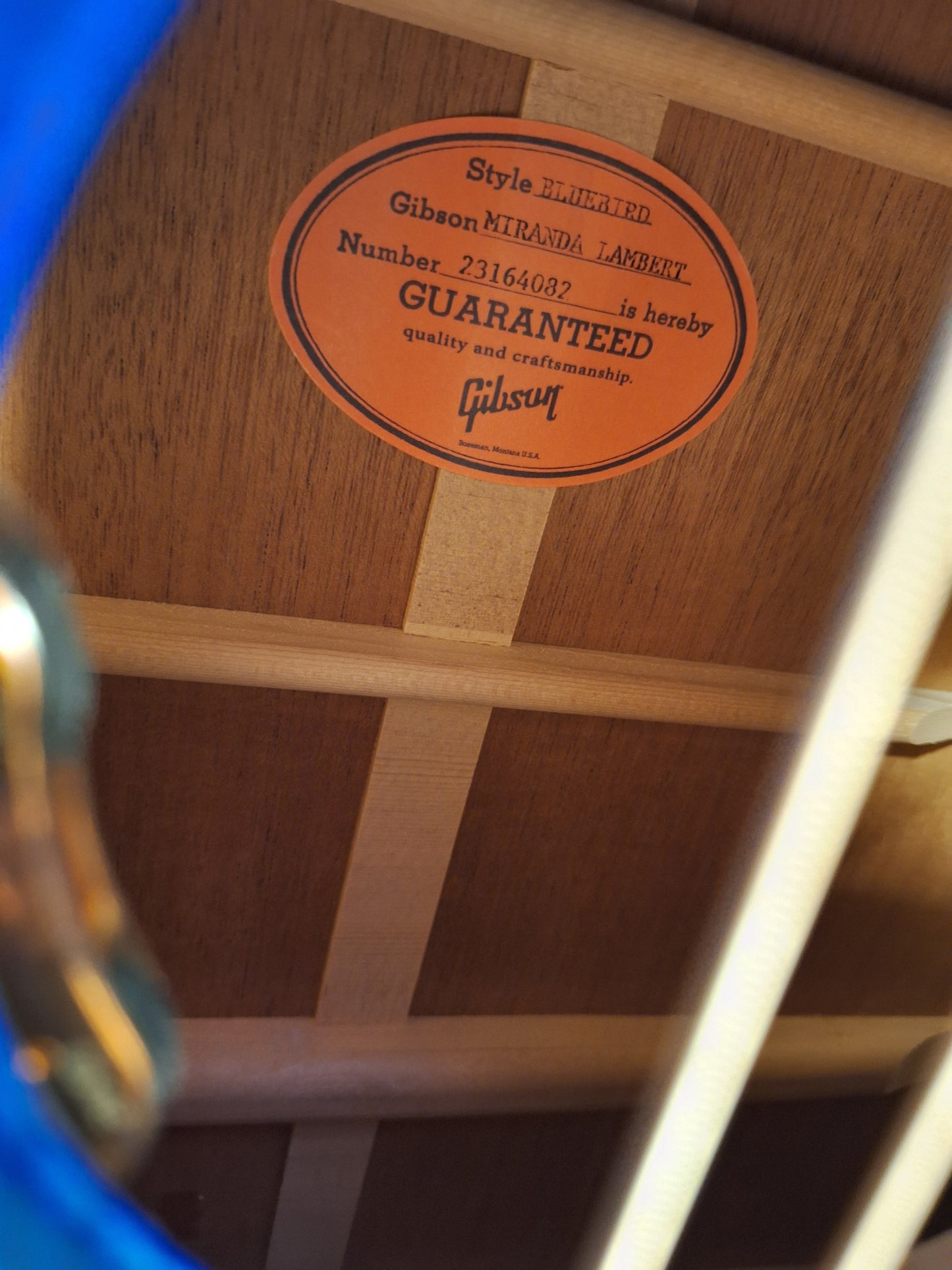 Gibson Miranda Lambert Bluebird Bluebonnet