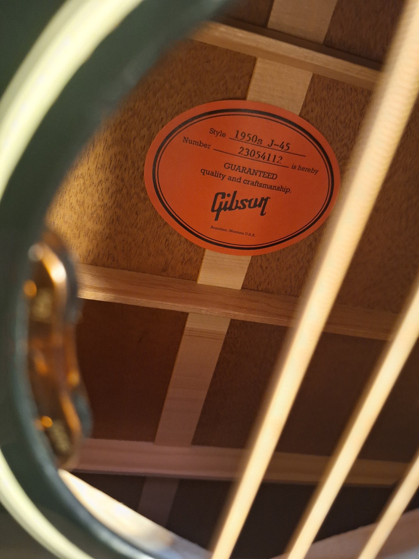 Gibson 50s J-45 Original Ebony Acousti Electric Guitar with Hardcase