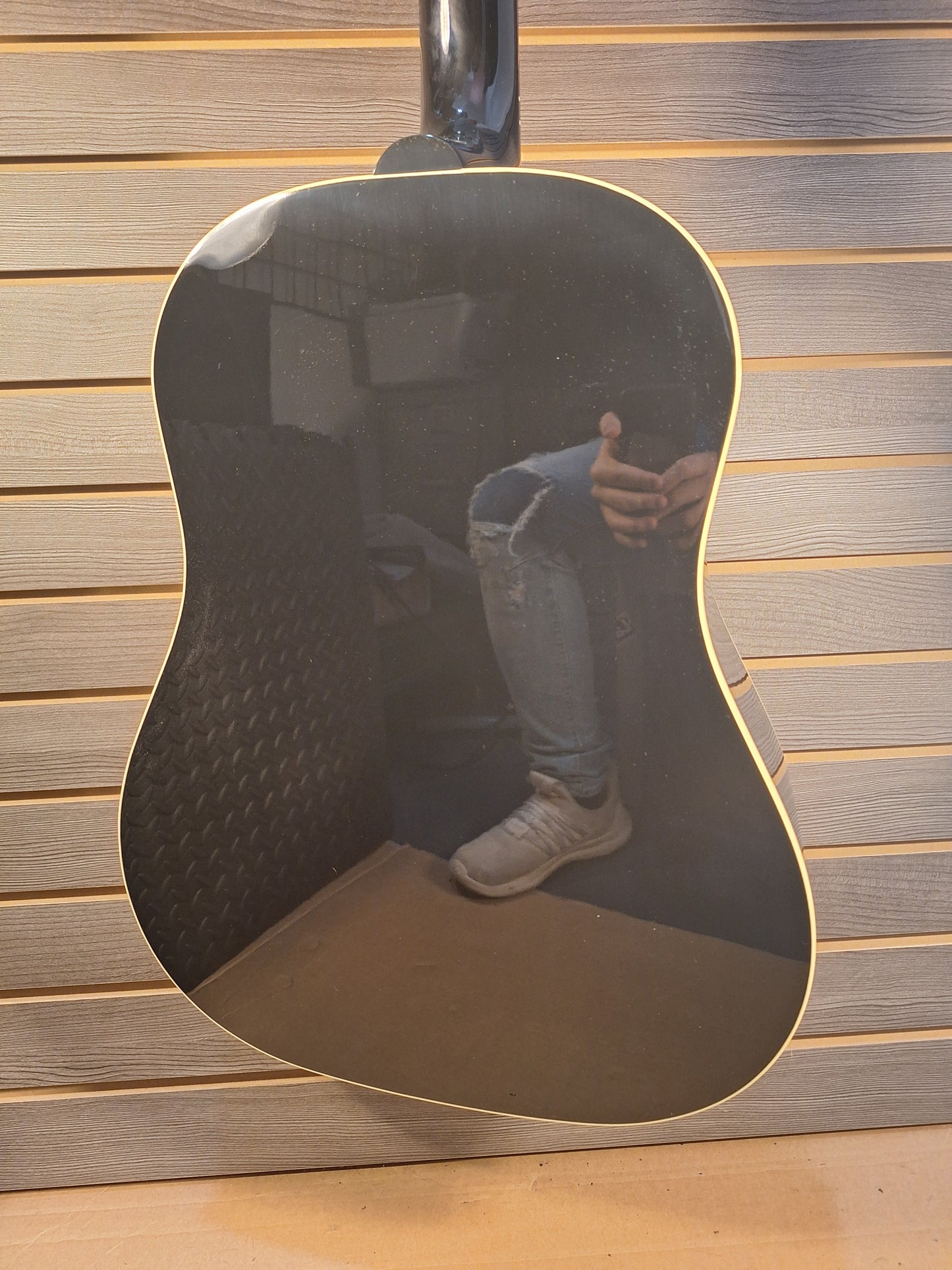 Gibson 50s J-45 Original Ebony Acousti Electric Guitar with Hardcase